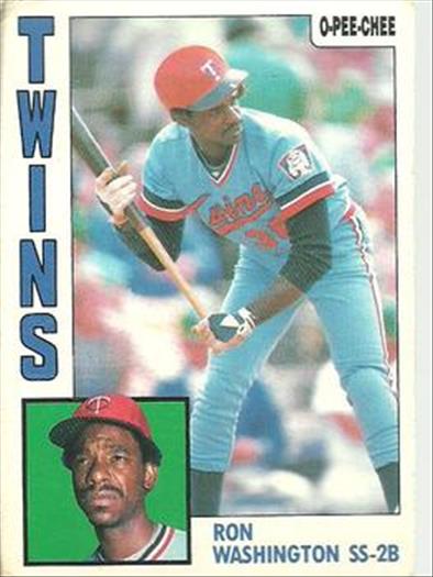 1984 O-Pee-Chee Baseball Cards 268     Ron Washington